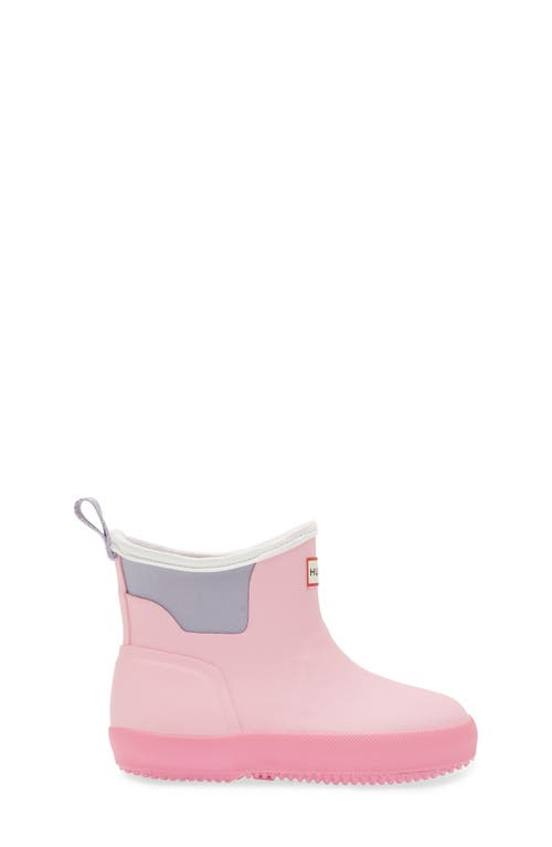 Shop Hunter Kids' Original Waterproof Chelsea Rain Boot In Pink Fizz/wisteria/white