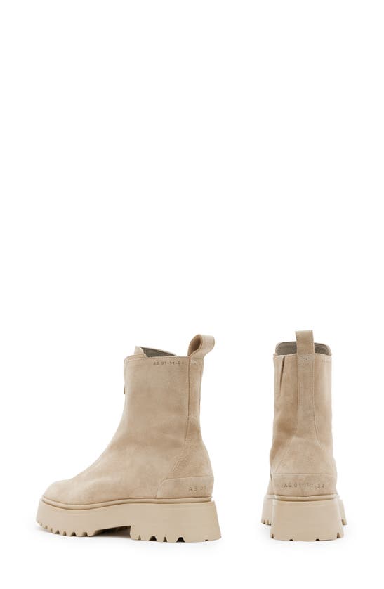 Shop Allsaints Ophelia Bootie In Sand Brown
