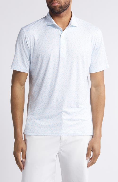 johnnie-O Stag Night Print Performance Polo Permafrost at Nordstrom,