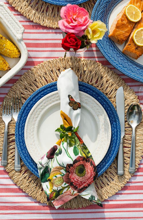 Juliska Field Of Flowers Napkins, Set Of 4 In Multi