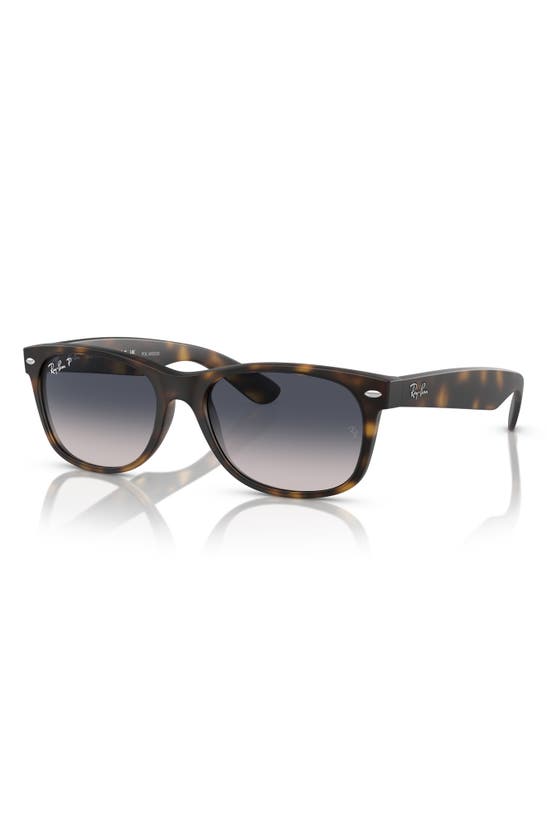 Ray Ban New Wayfarer 58mm Polarized Square Sunglasses In Havana