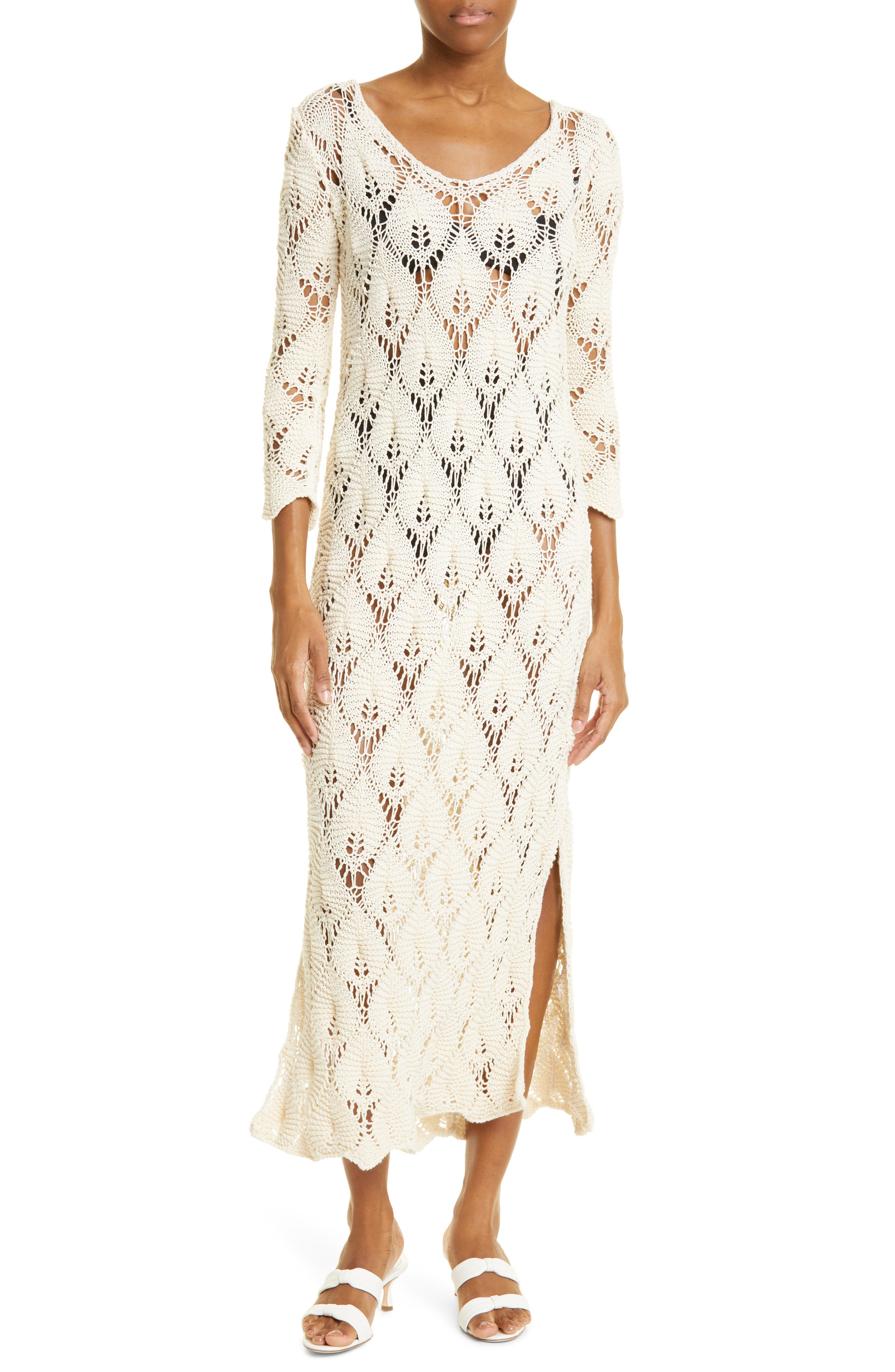 sheer sleeves dress | Nordstrom