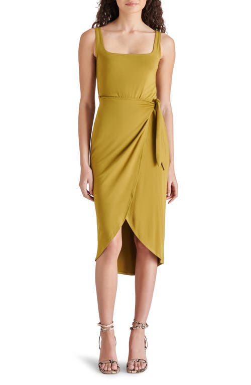 Steve Madden Rhea Sleeveless Side Tie Dress In Gold