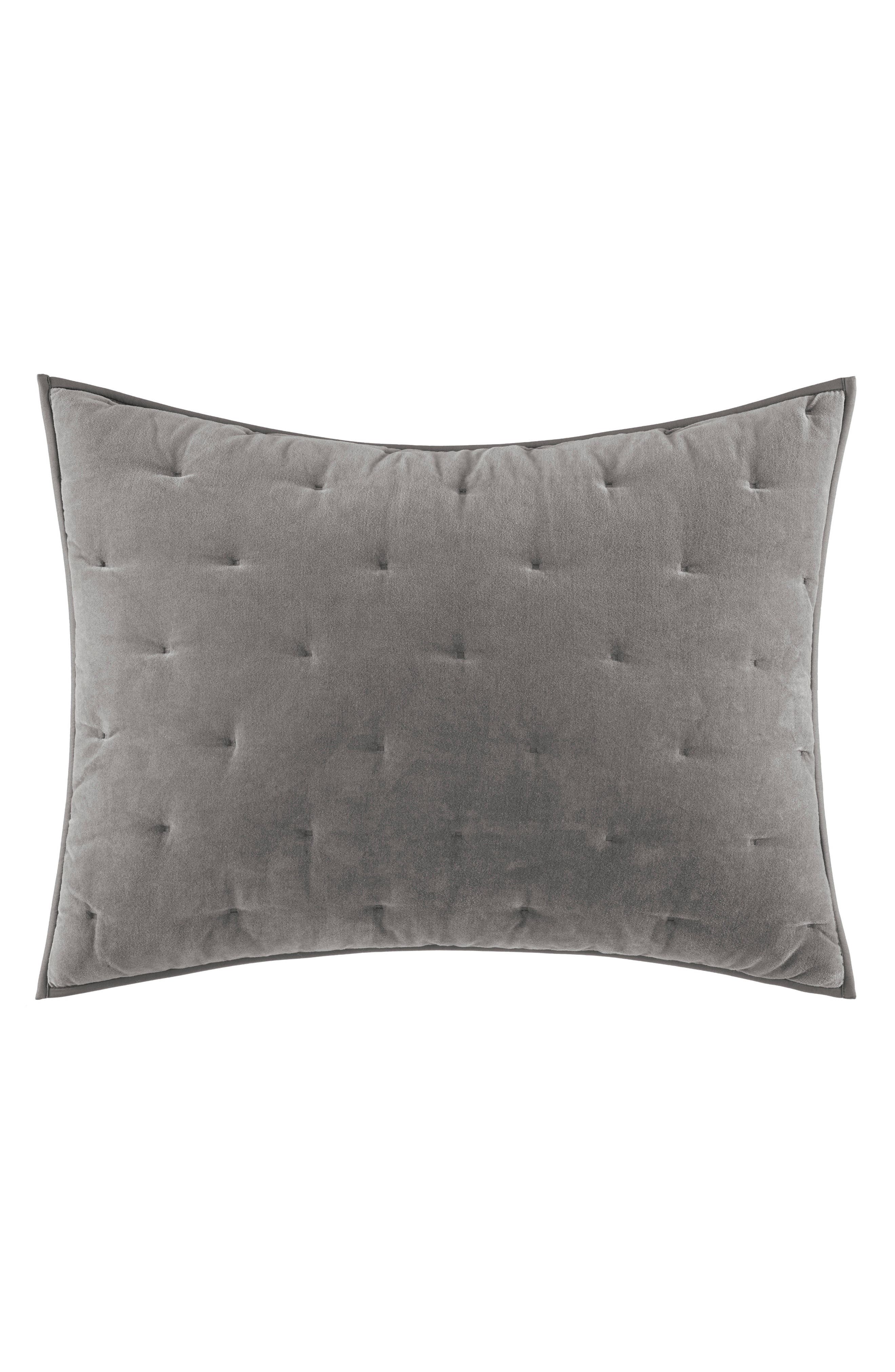 UPC 883893628700 product image for Vera Wang Velveteen Sham, Size King - Grey | upcitemdb.com