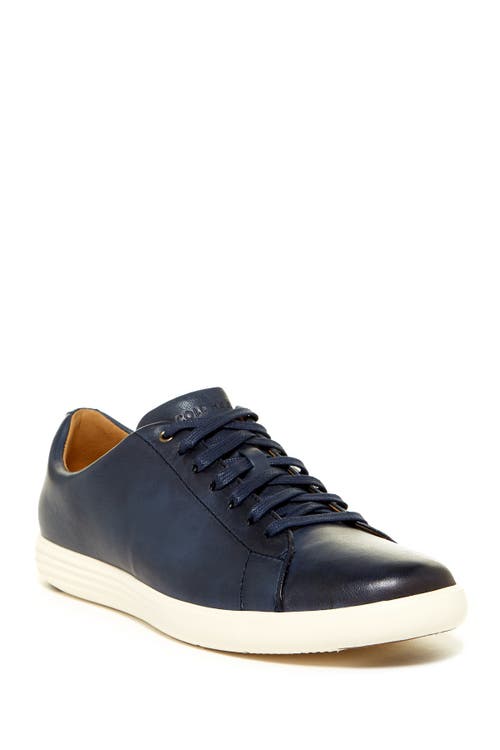 Shop Cole Haan Grand Crosscourt Ii Sneaker In Navy Leath