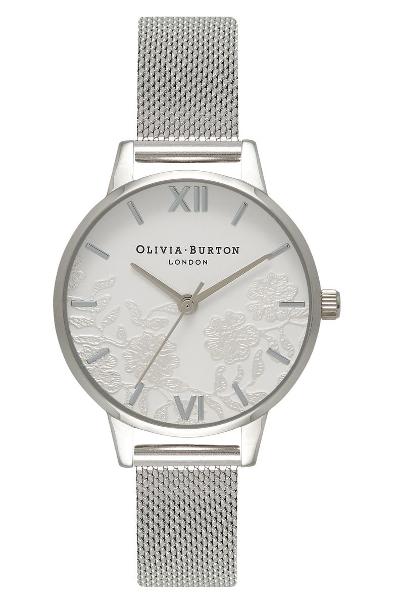 OLIVIA BURTON Mesh Strap Watch, 30mm, Main, color, 040
