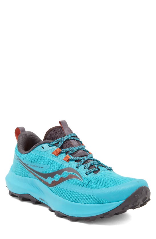 Shop Saucony Peregrine 13 Running Shoe In Agave/ Basalt