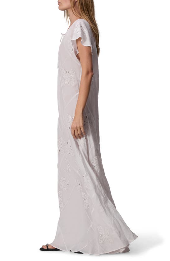 Shop Rag & Bone Delancey Embroidered Maxi Dress In White