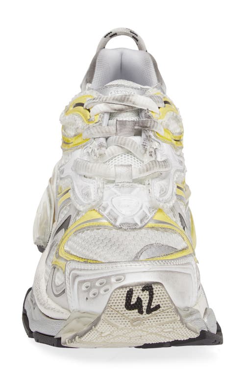 Shop Balenciaga Runner 2 Sneaker In White/yellow/black