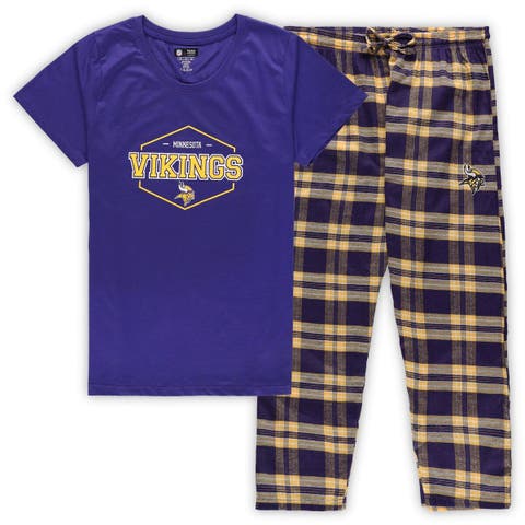 Baltimore Ravens Concepts Sport Women's Plus Size Badge T-Shirt & Pants  Sleep Set - Purple/Black