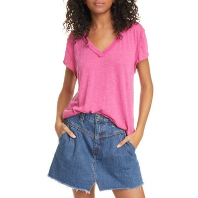 Free People Kaylen Cotton Blend T-Shirt, Pink