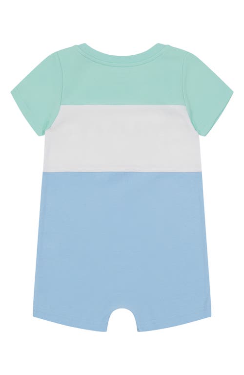 Shop Tommy Hilfiger T-shirt Romper In Blue/green/white