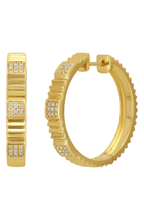 Bony Levy Cleo Diamond Hoop Earrings in 18K Yellow Gold at Nordstrom