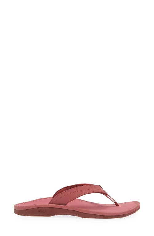 Olukai Ohana Flip Flop In Red Earth / Red Earth