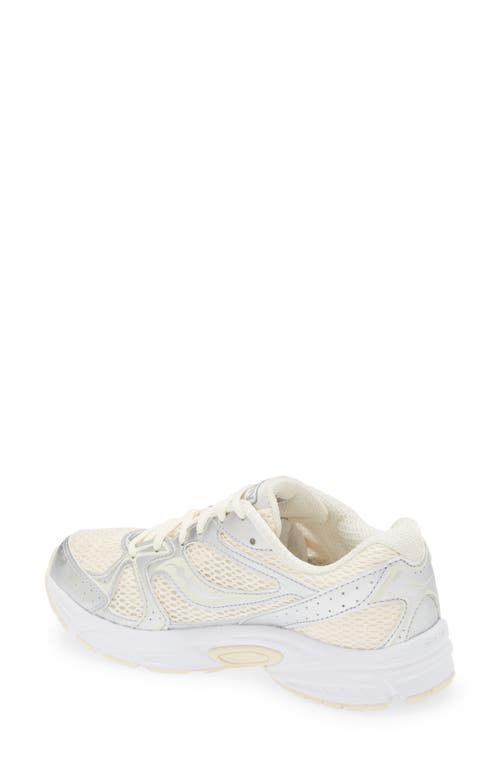 Shop Saucony Ride Millenium Sneaker In Cream/silver