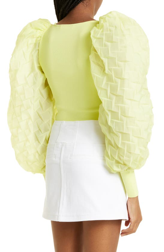 ALICE AND OLIVIA ALICE + OLIVIA ABELLA PLEAT SLEEVE SWEATER