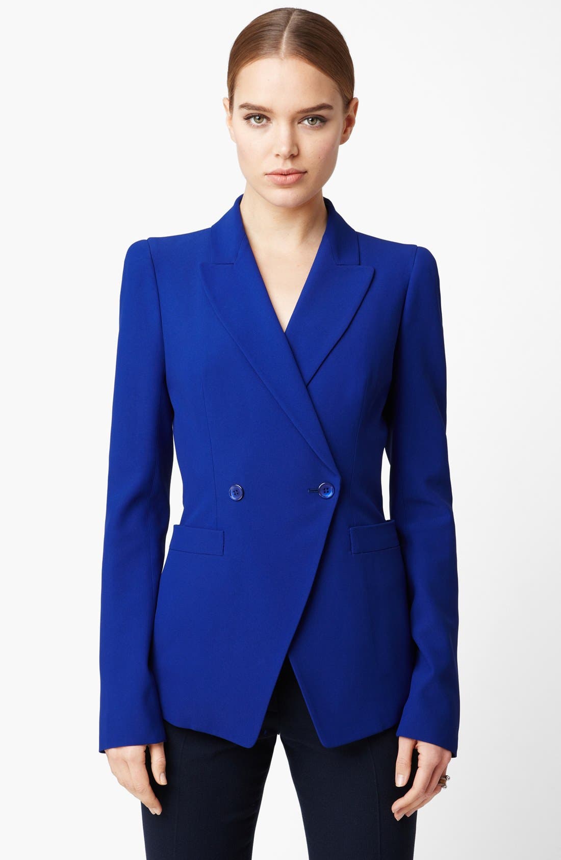 Alexander McQueen Leaf Crepe Blazer Nordstrom