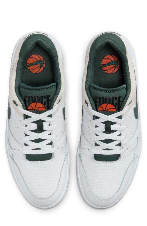 Shop Nike Full Force Lo Sneaker In White/green/sea Glass