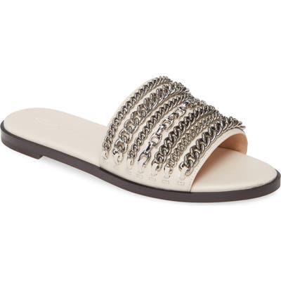 Coach Hayden Slide Sandal, White