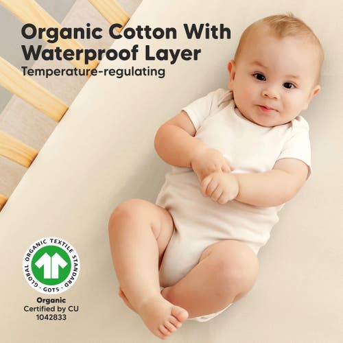 Keababies 2-pack Soothe [protect+] Waterproof Crib Sheets In Maritime