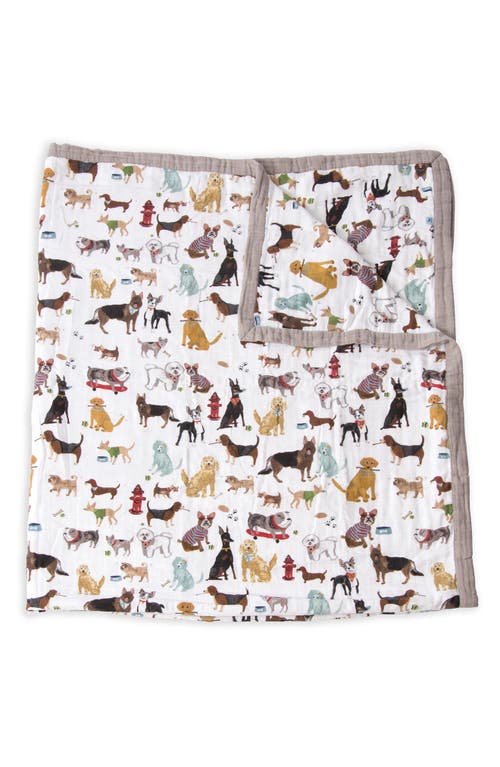 little unicorn Kids' Cotton Muslin Quilted Throw in Woof at Nordstrom