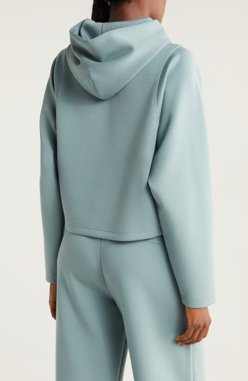 Shop Zella Luxe Boxy Hoodie In Grey Thunder