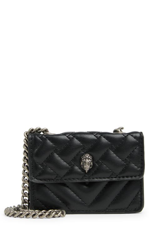 Buy Accessorize London women's Faux Leather Black Eva Quilt Shoulder Sling  bag at