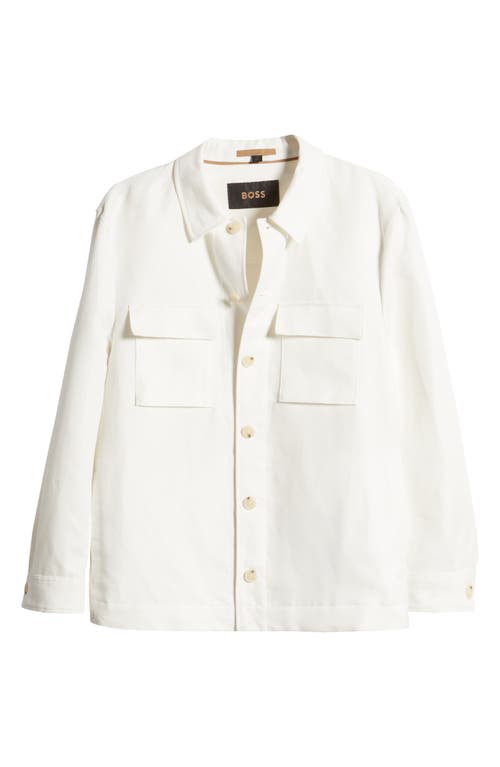 Shop Hugo Boss Boss Corvin Chore Jacket In Open White