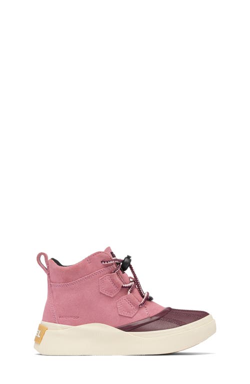 Shop Sorel Kids' Out 'n About Classic Waterproof Boot In Dazed Mauve/honey White