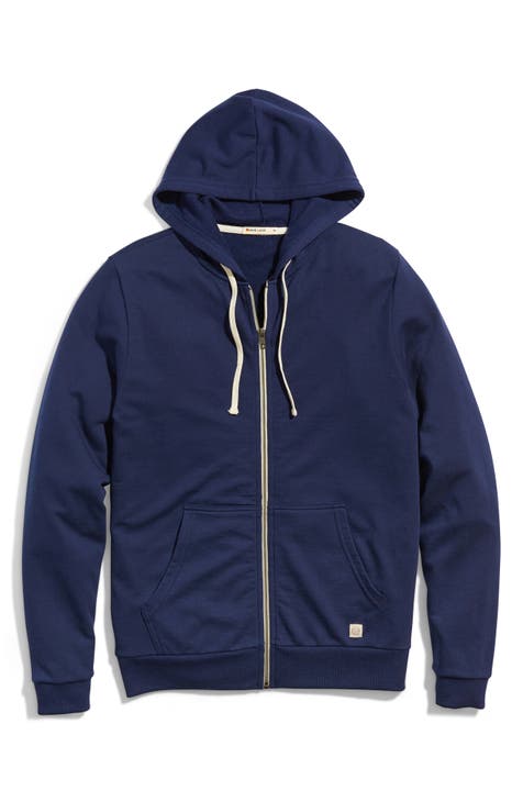 Dark blue hotsell zip up hoodie