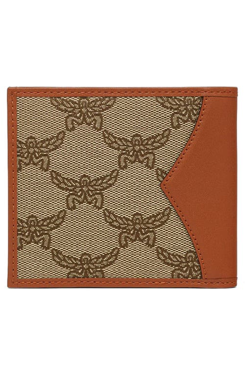 Shop Mcm Small Himmel Coated Canvas Bifold Wallet In Beige