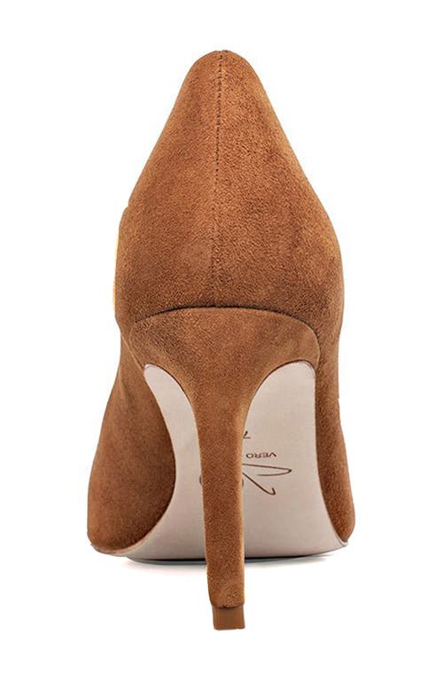 Joan Oloff Deborah Pointed Toe Pump In Autumn Suede
