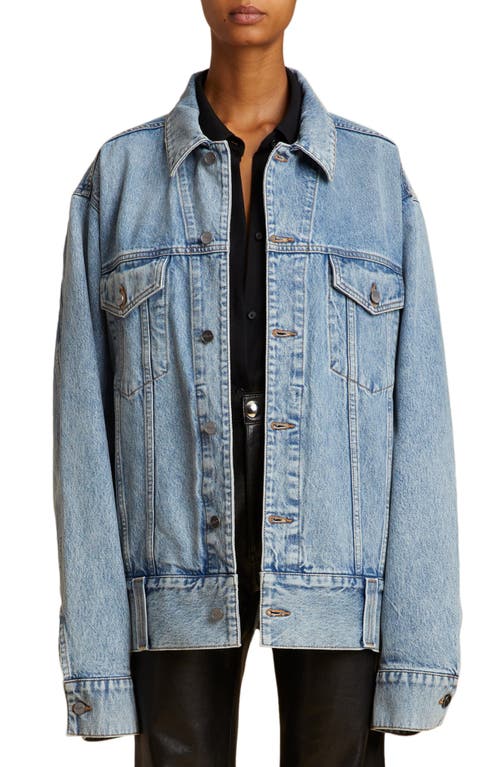 Khaite Grizzo Oversize Denim Jacket in Bryce at Nordstrom, Size Large