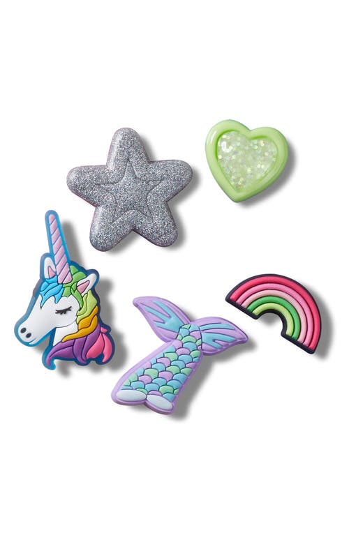 CROCS CROCS KIDS' FAVORITE UNICORN ASSORTED 5-PACK JIBBITZ SHOE CHARMS 