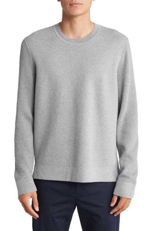 Theory Walton Crewneck Sweater in Medium Grey