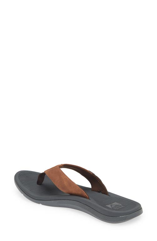 Reef Santa Ana Flip Flop In Grey/tan