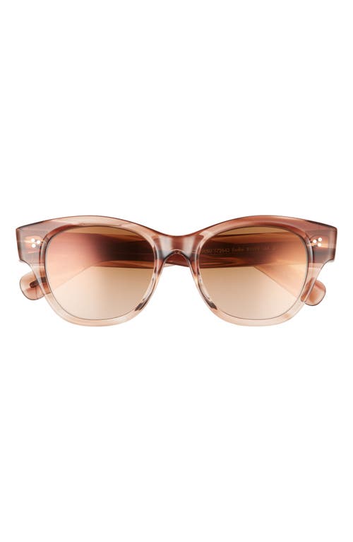 Oliver Peoples Eadie 51mm Polarized Pillow Sunglasses in Beige at Nordstrom