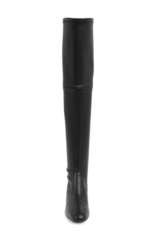 Stuart Weitzman Genna Over-the-knee Boot In Black Leather