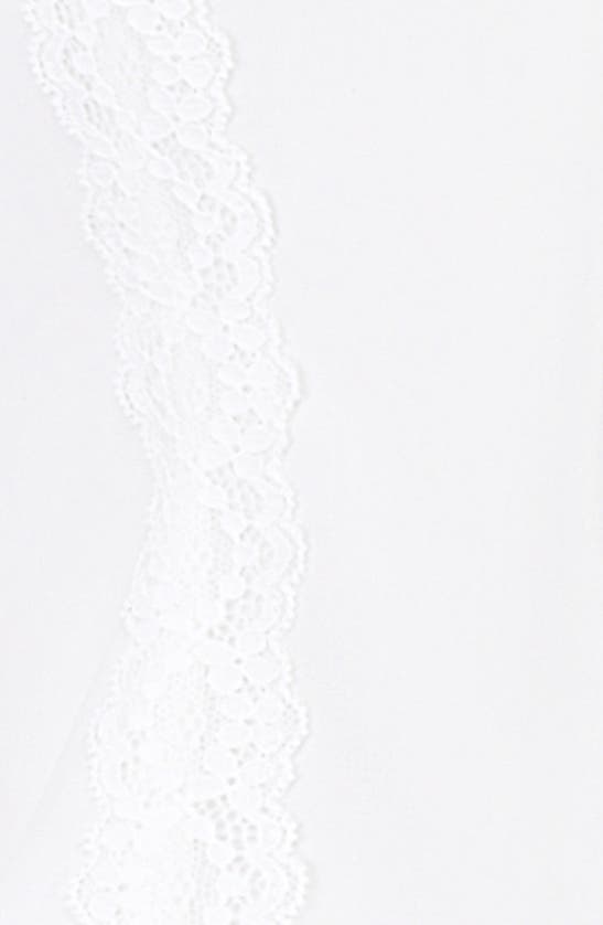 Shop Mistress Rocks Lace Trim Tie Front Top In White