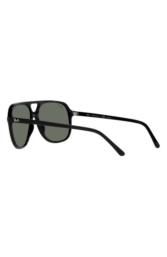 Shop Ray Ban Ray-ban 56mm Polarized Square Sunglasses In Black