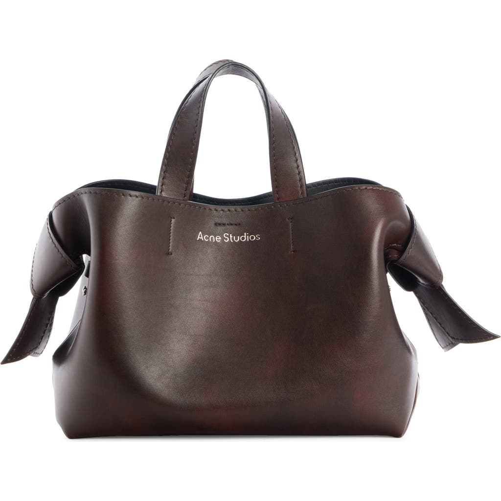 Acne Studios Musubi Midi Tote In Dark Brown
