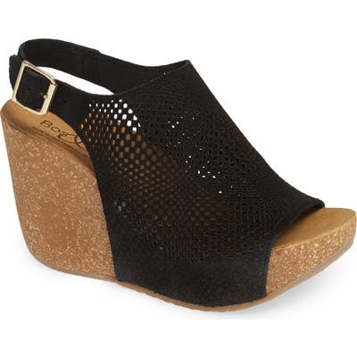 Bos. & Co. Savona Wedge Sandal, Black
