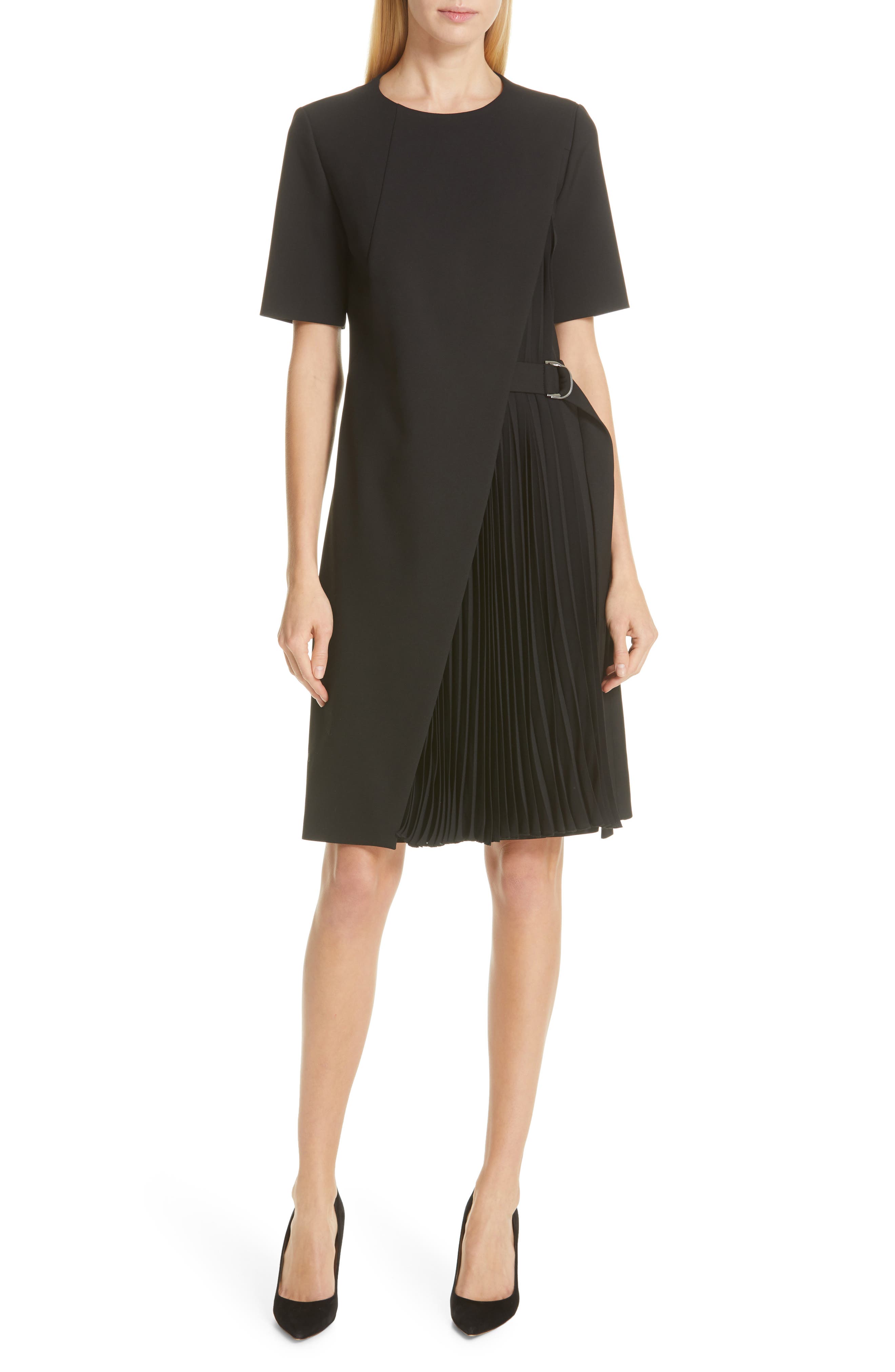 Boss Dakilane Soft Stretch Wrap Dress, Black