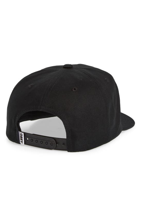 Shop Obey Committed To Excellence Snapback Baseball Cap In Black
