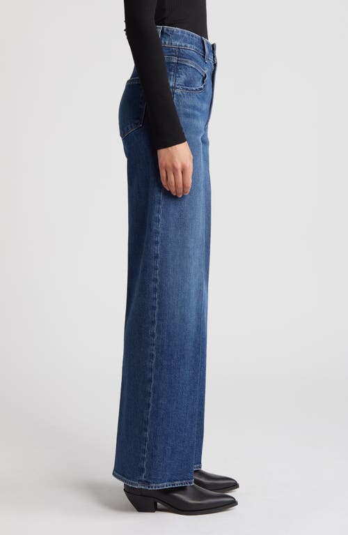 Paige Harper Distressed Wide-leg Jeans In Uma
