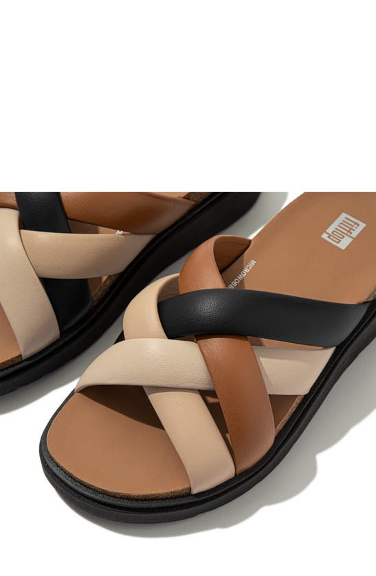 Shop Fitflop Gen-ff Padded Strap Platform Sandal In Latte Beige/ Black