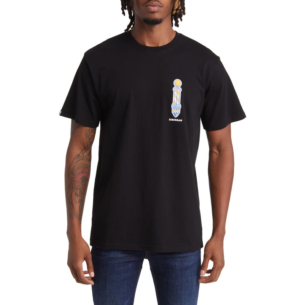 Icecream The Parlour Graphic T-shirt In Black