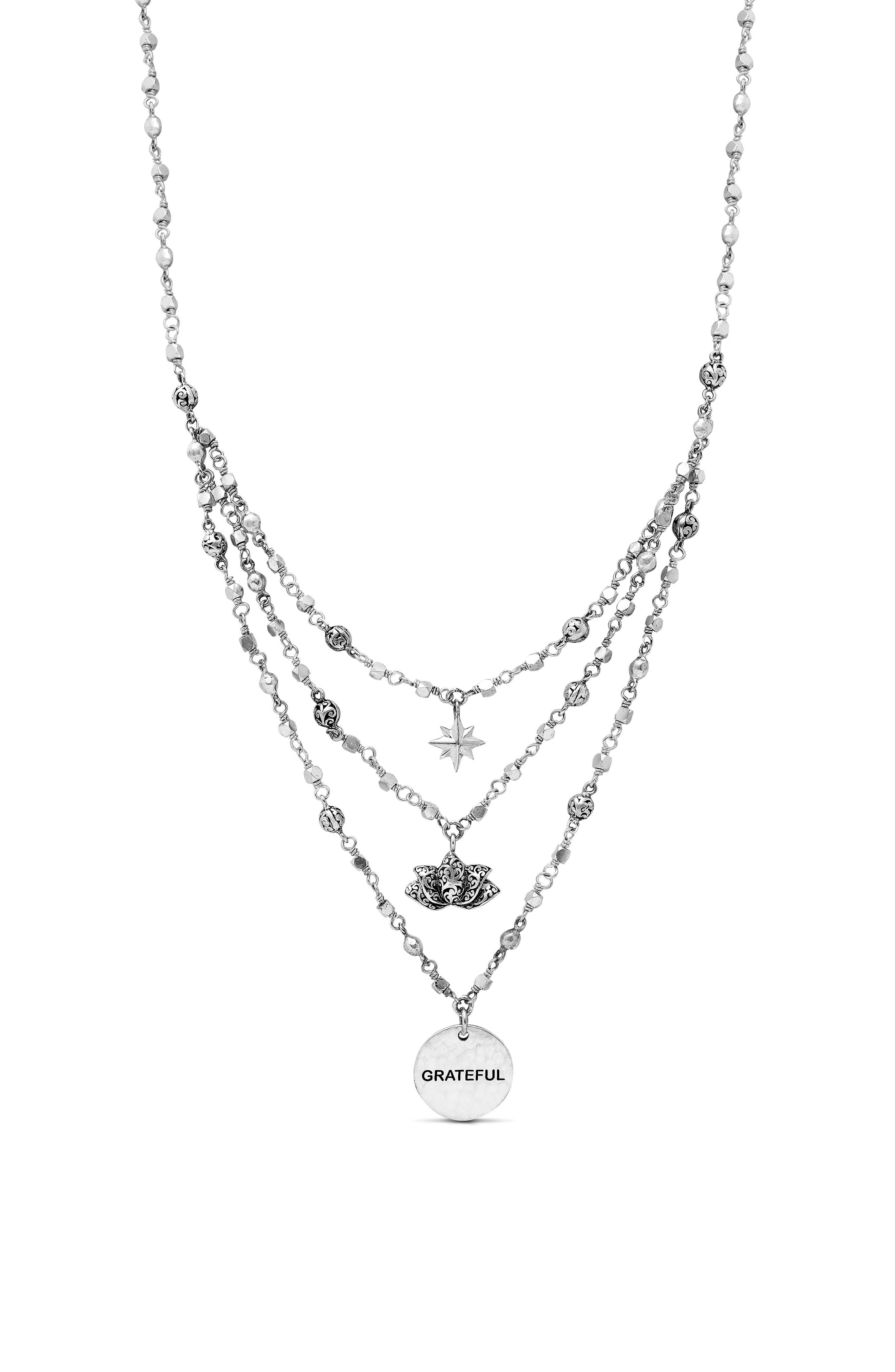 Lois Hill Grateful Layered Charm 