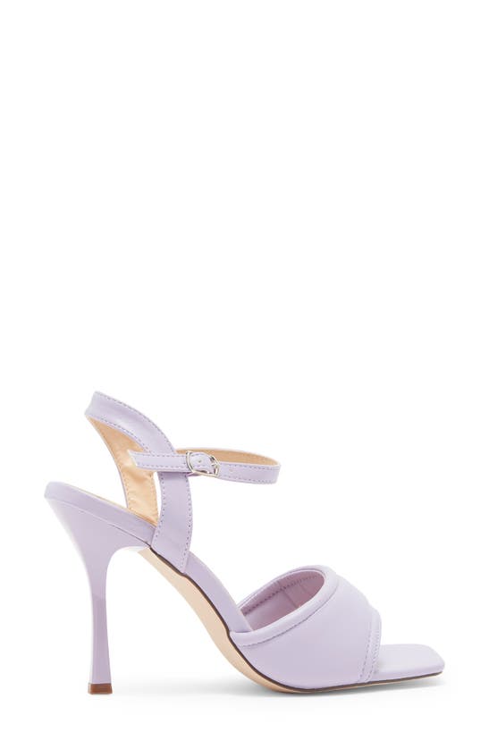 Chase & Chloe Divine Heeled Sandal In Lavender Pu