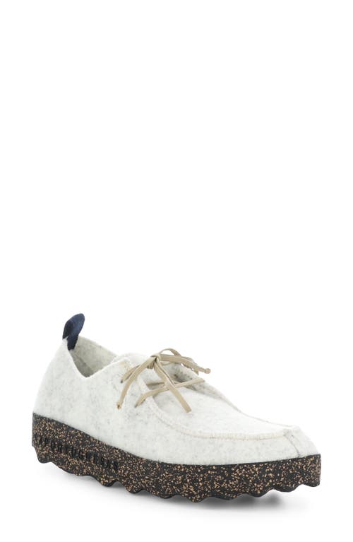 Shop Asportuguesas By Fly London Chat Sneaker In 009 Off White Tweed/felt